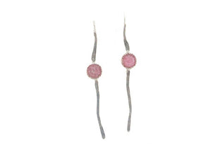 Tickled Pink Sterling Silver Earrings - omani online