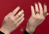 Gold Plated Sterling Silver Ring with Cubic Zirconia - omani online