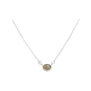 Dianty Labradorite Pendant Sterling Silver Necklace