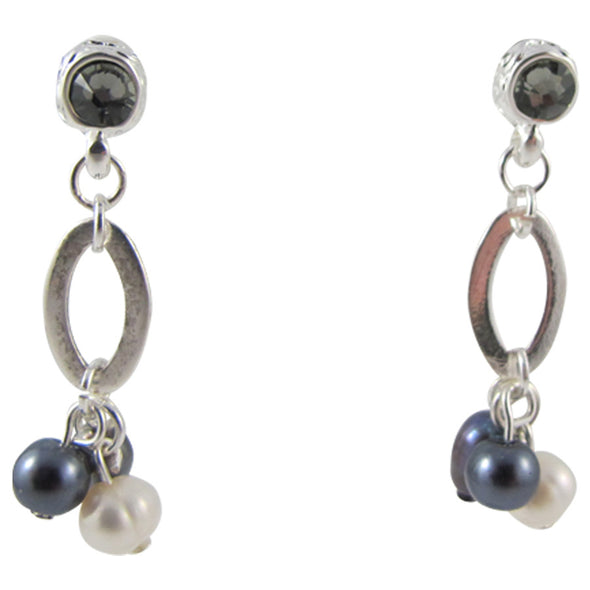 Pretty in Pearl Drops - Silver - omani online