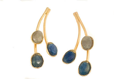 Blue is Beautiful Statement Earrings - omani online