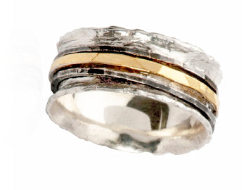 Eilat Sterling Silver Spinning Ring - omani online