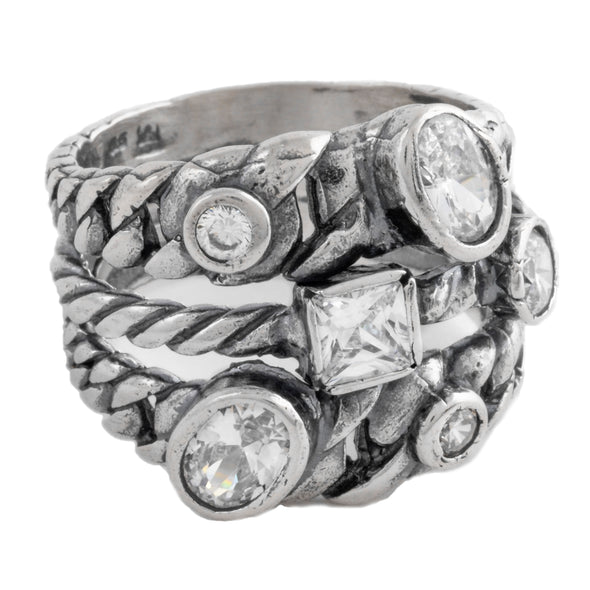 Twist and Shout Sterling Silver ring - omani online