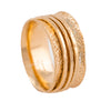 Golden Gate Spinning Ring In Gold Plated Sterling Silver - omani online