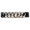 Black Stretch Bracelet with Silver Links - omani online