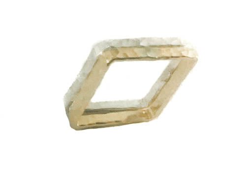 Don't Be Square Sterling Silver Ring Band - omani online