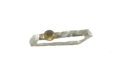 Sunshine Sterling Silver Square Band with Citrine Stone - omani online