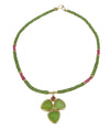 Green With Envy Gold Plated Sterling Silve Necklace - omani online