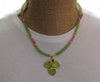Green With Envy Gold Plated Sterling Silve Necklace - omani online