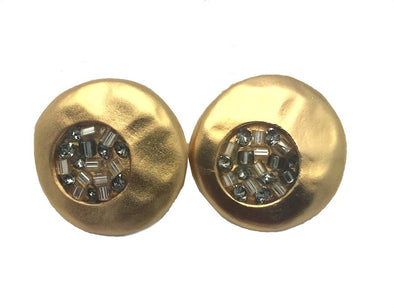 Clip On Earrings - Gold - omani online