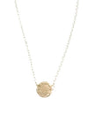 Circle of Life Sterling Silver Pendant on Chain-Gold Plated - omani online